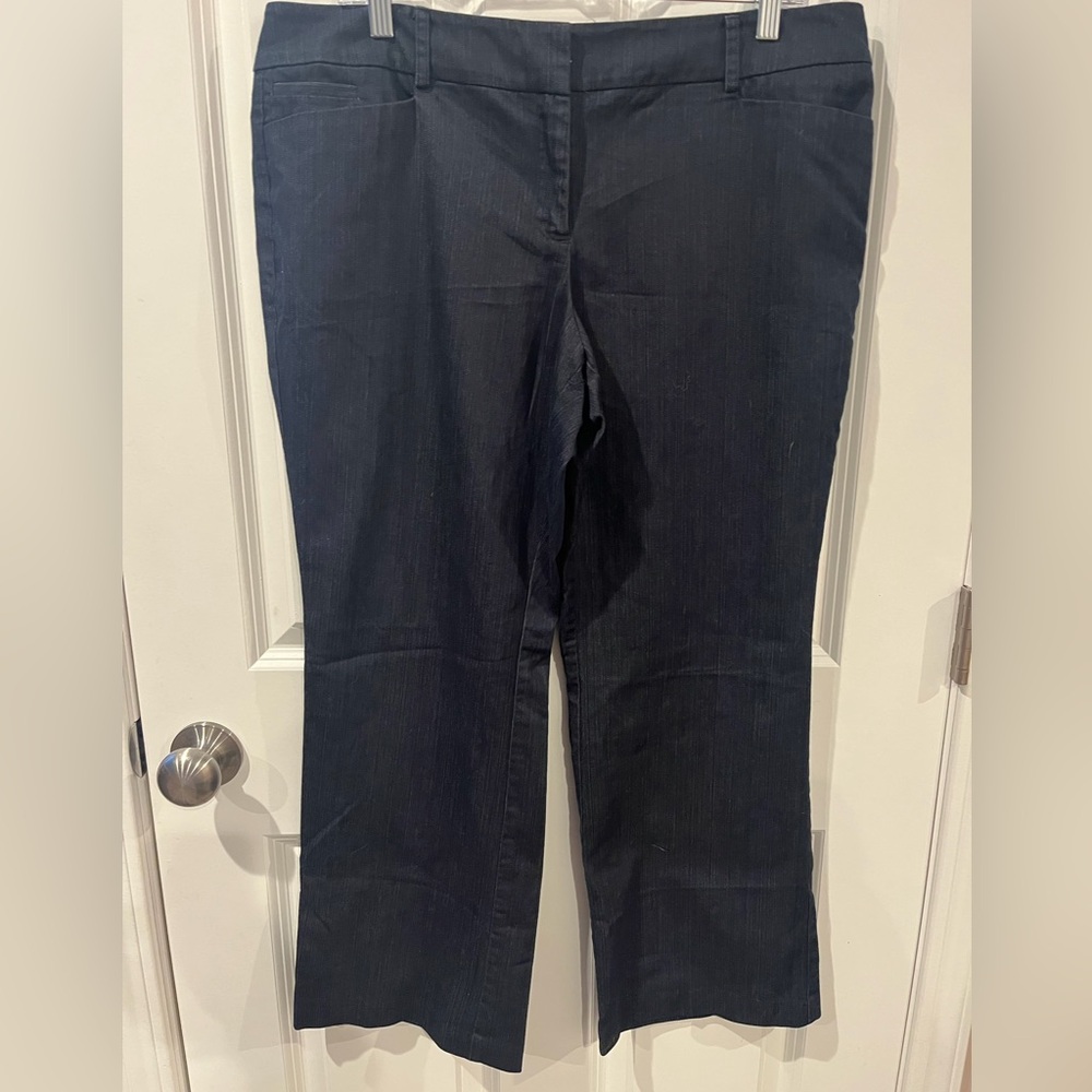 New York & Company 7th Avenue Design Studio Navy Blue Pants Size 16p